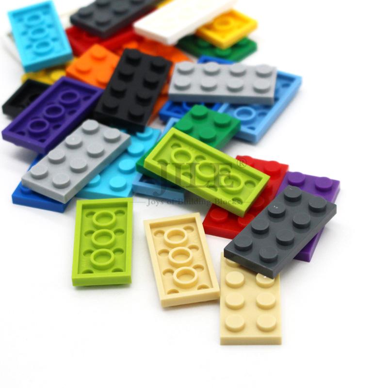50Pcs Moc Compatible 3020 Plate 2X4 Bricks Colorful Building Blocks Educational Assembles Particles Accessories Toy City