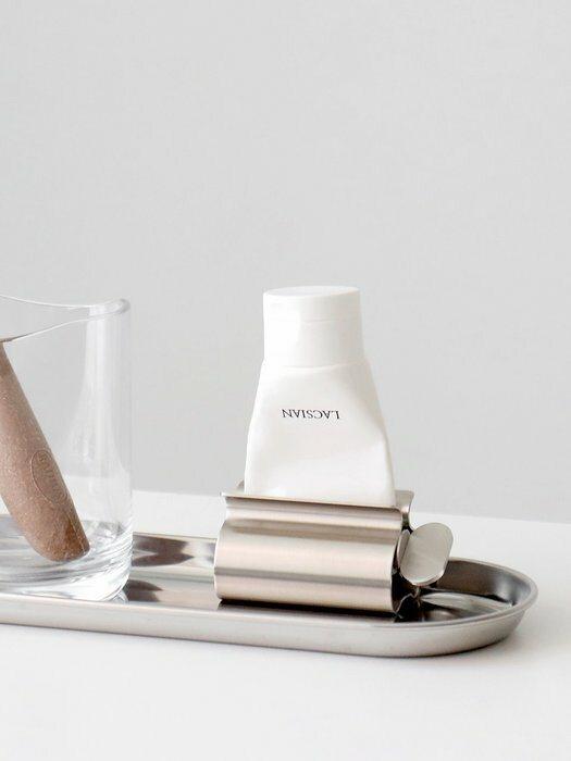 cocorobox all-stainless steel tube dispenser toothpaste squeezer single