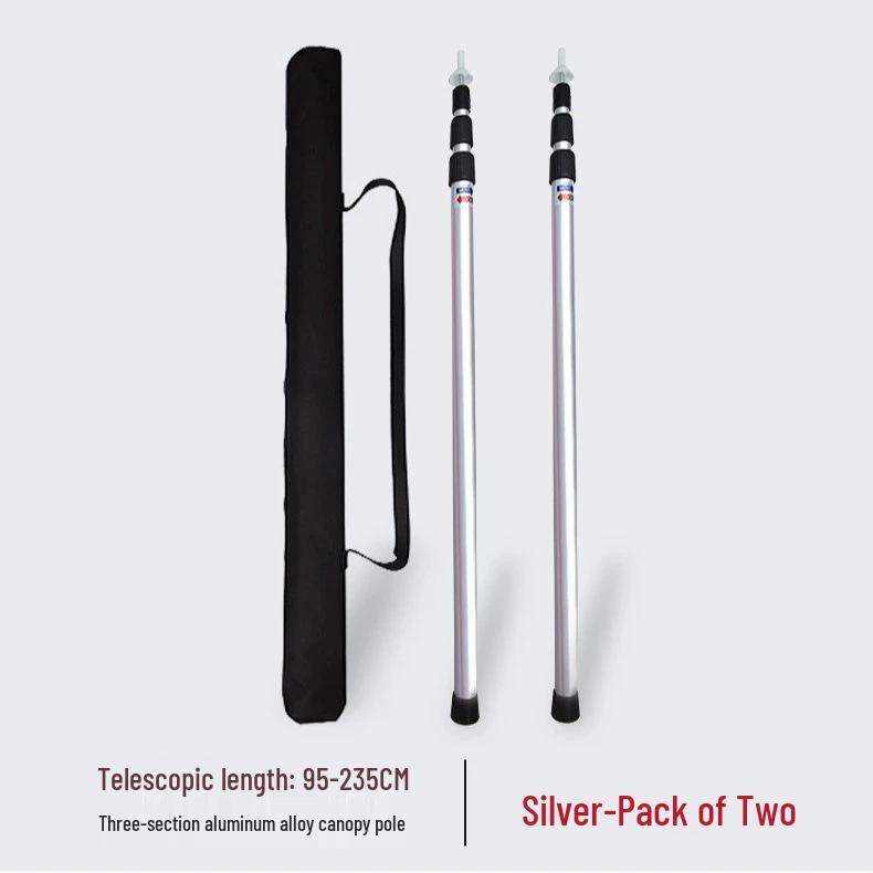 

Регулируемая уличная стойка для навеса из алюминиевого сплава - Выдвижная и портативная опора для палатки Set (two poles with storage bag)