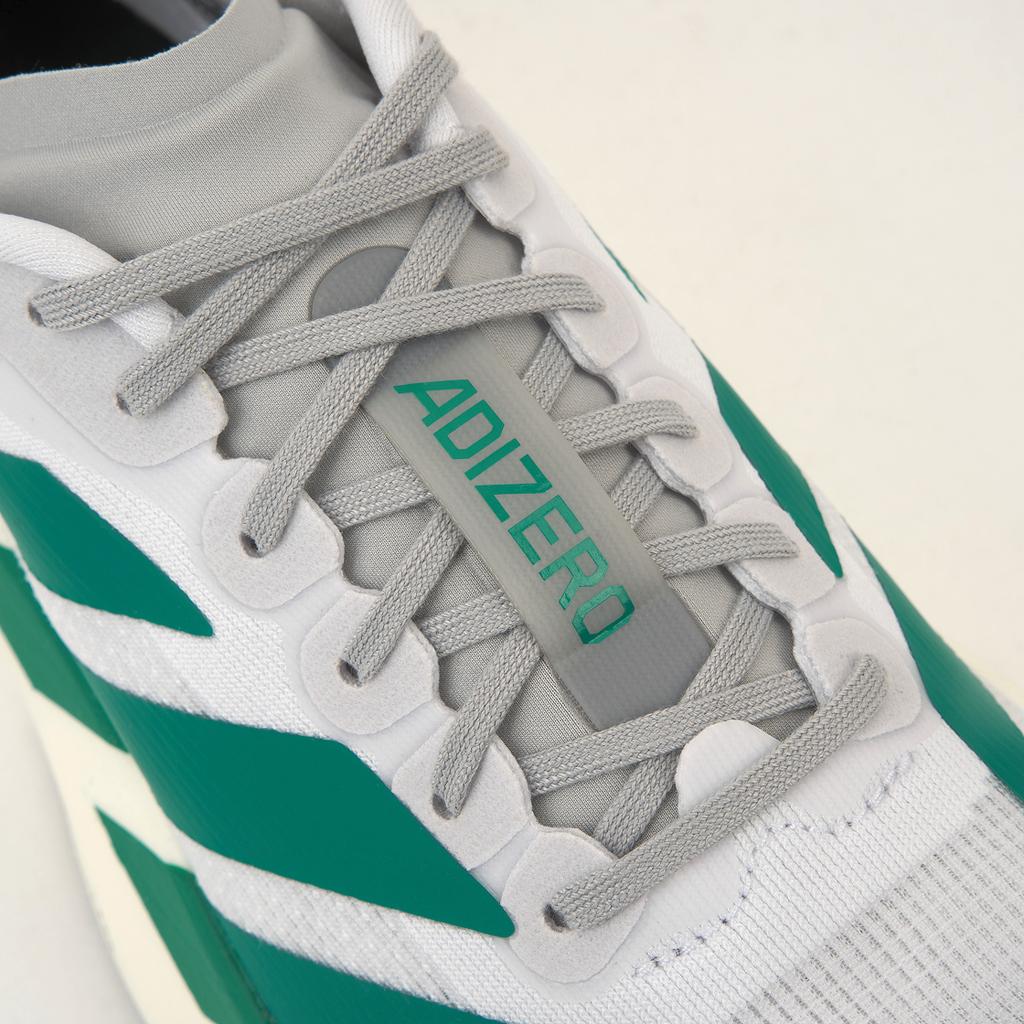 adidas Adizero Evo SL White Pure Teal Women Sneakers Cloud-White Grey-Two JS4451