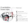 Tramontina Solar Stainless Induction Perfect Gift for Respect for the Aged Day or Made In Product Number TRAMONTINA Saucepan, 16cm, 18-10 Steel,