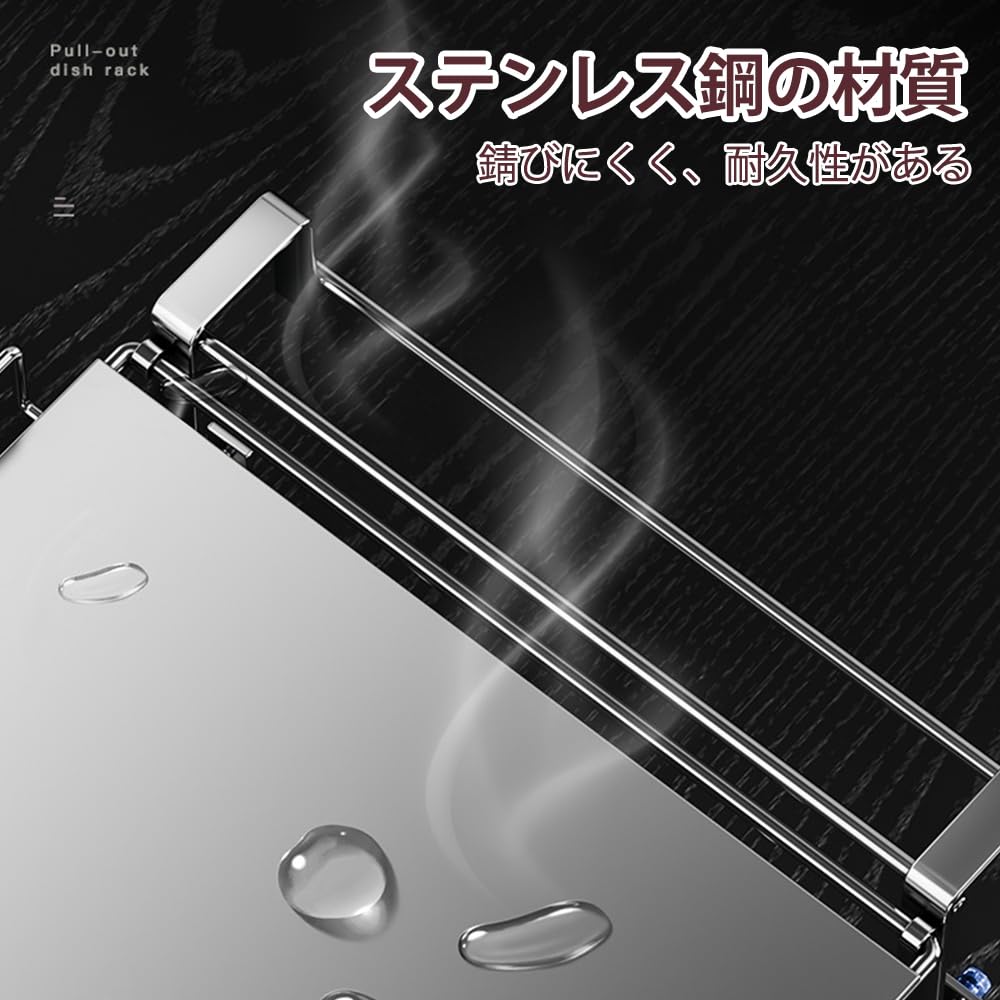 Folding Kitchen Auxiliary Tabletop Storage Shelf with Towel Hanging Workbench for Convenient Kitchen Tabletop Cabinet Door Table Stainless Steel