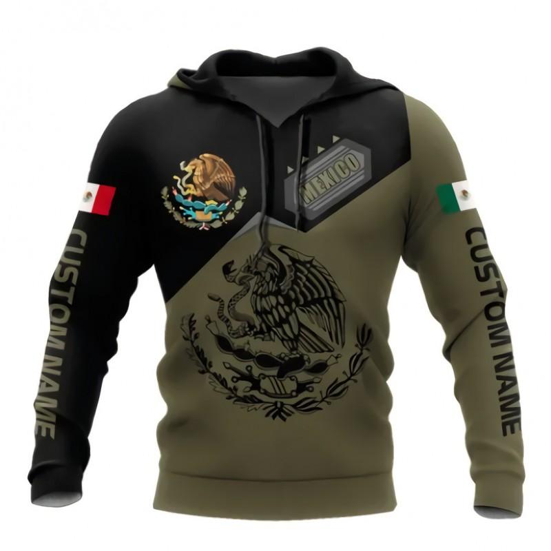 Mens Hooded Sweatshirt With 3D Digital Print Loose Fit Long Sleeve Pullover Fall Casual Wear