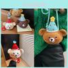 Cotton Knit Bear Shoulder Bag For Women With Cell Phone Pocket And Urban Style