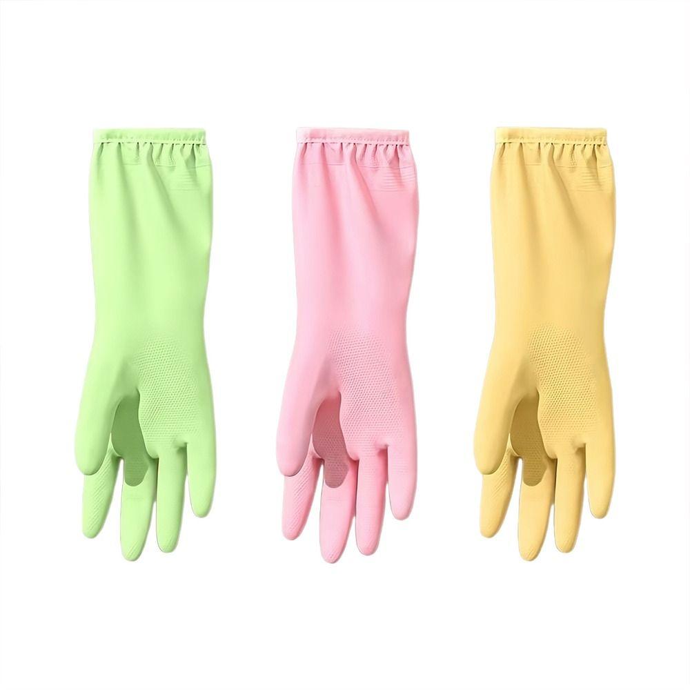 Portable Kitchen Dishwashing Gloves Household Protective Covers Cleaning Tools Thickened Fleece-lined Gloves Multifunctional
