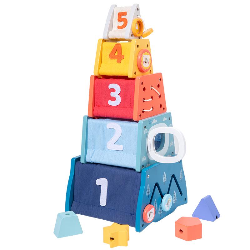 

Развивающая многофункциональная игрушка-ракета для сортировки по форме и складывания, для развития цвета и мозга