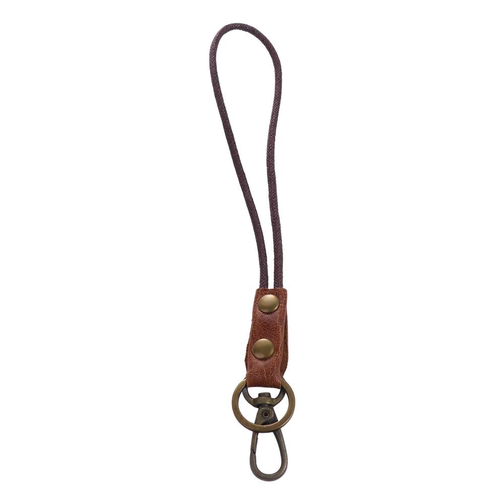 Cowhide Genuine Leather Lanyard Neck Strap for Mobile Phone Badge Keys ID Credit Work Card Holder Wrist Neck Lanyard Keychain