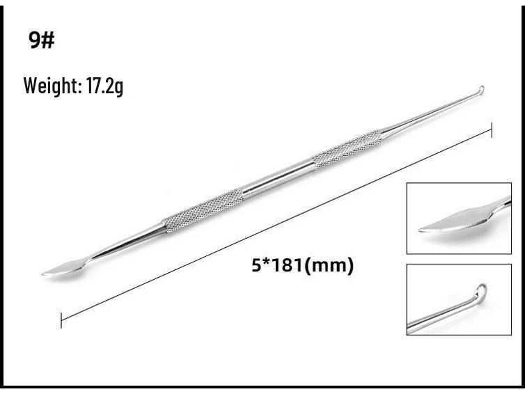 Set de Îngrijire Dentară din Oțel Inoxidabil: Instrumente de sculptat și umplere cu cuțit și lingură de ceară