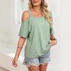 2024 Women's Casual Off-the-Shoulder Short-Sleeve T-Shirt