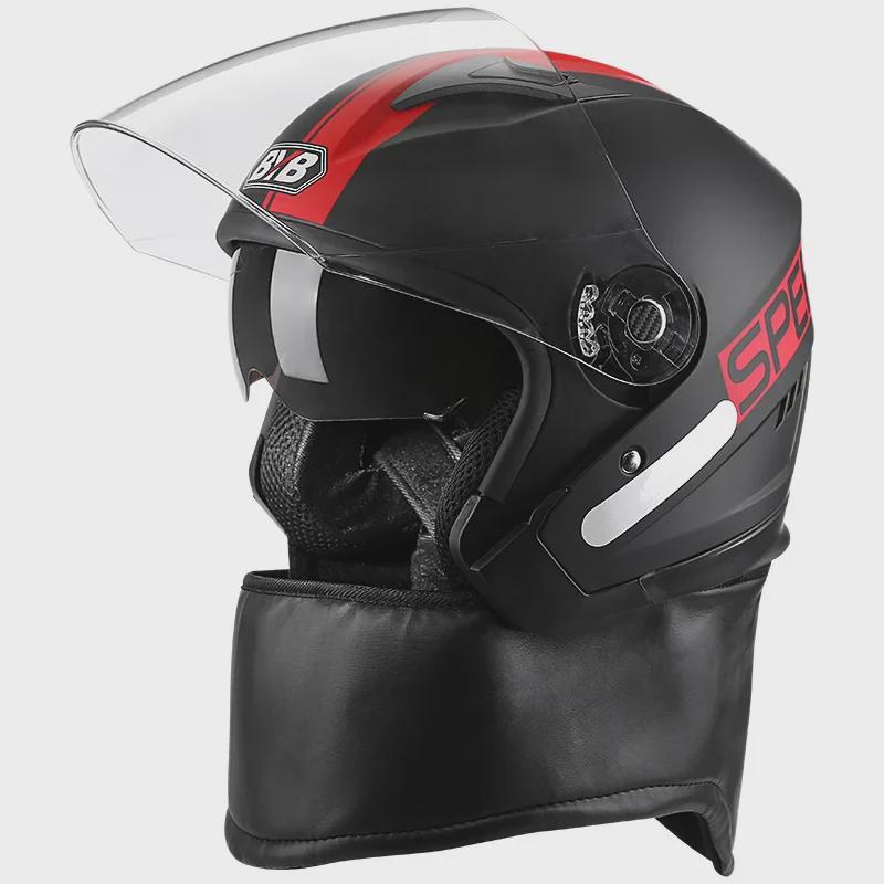 3C Certified All-Season Motorcycle Helmet with Dual Anti-Fog Lenses