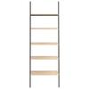 VidaXL Étagère inclinée à 5 niveaux Marron clair et noir 64x34x185,5cm 336376