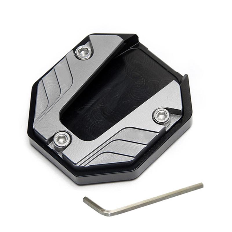 Motorcycle Bike Scooter Kickstand Extender Foot Side Stand Extension Foot Pad Support Plate Aluminum Alloy Motorbike Accessories