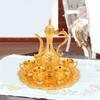 Turkish Tea Set Vintage Turkish Coffee Set with Pot and 6 Cups for Home Decor Birthday Christmas Housewarming Wedding