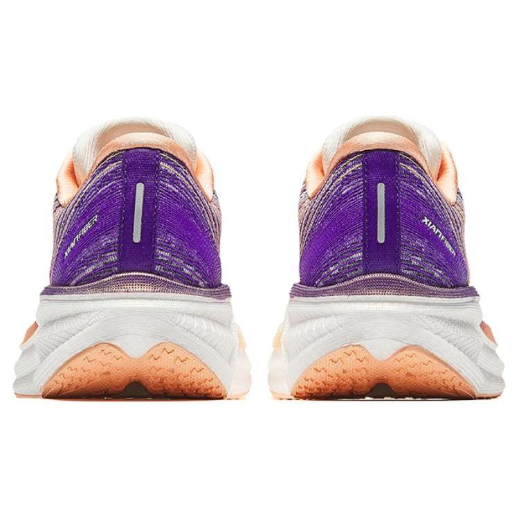 New Anta Cushioning, Slip Resistant, And Abrasion Resistant Low Top Casual Running Shoes Women's White Purple 122435562-5