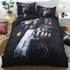 Sugar Skull Bedding Sets King Beauty Kiss Skull Duvet Cover Bed Set Bohemian Print Black Bedclothes Queen Size Bedline