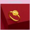 Doraemon Delightful Cat Cartoon Ring In Gleaming Gold Plated Brass For Kids And Adults