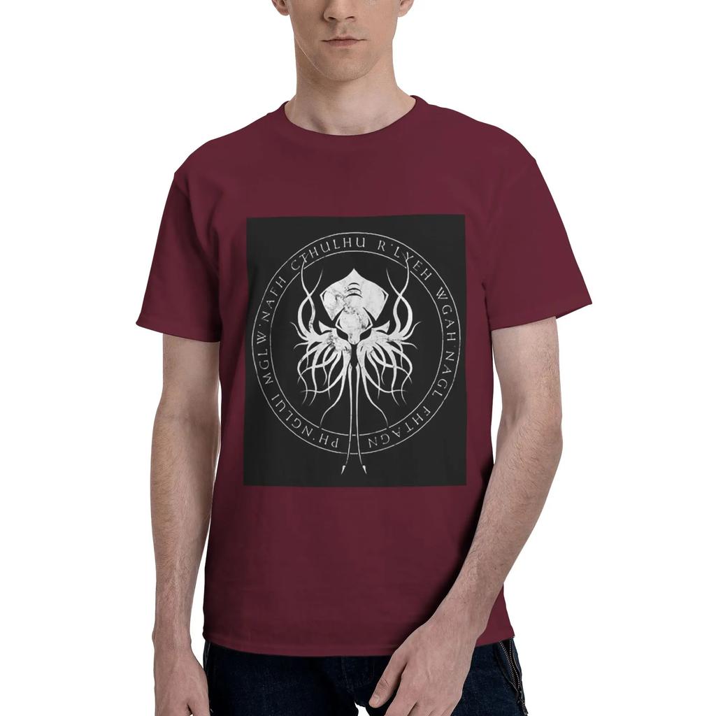 Lovecraft Great Cthulhu Men TShirt Oversized T Shirts Mens Crew Neck Cotton Tees Short Summer Male