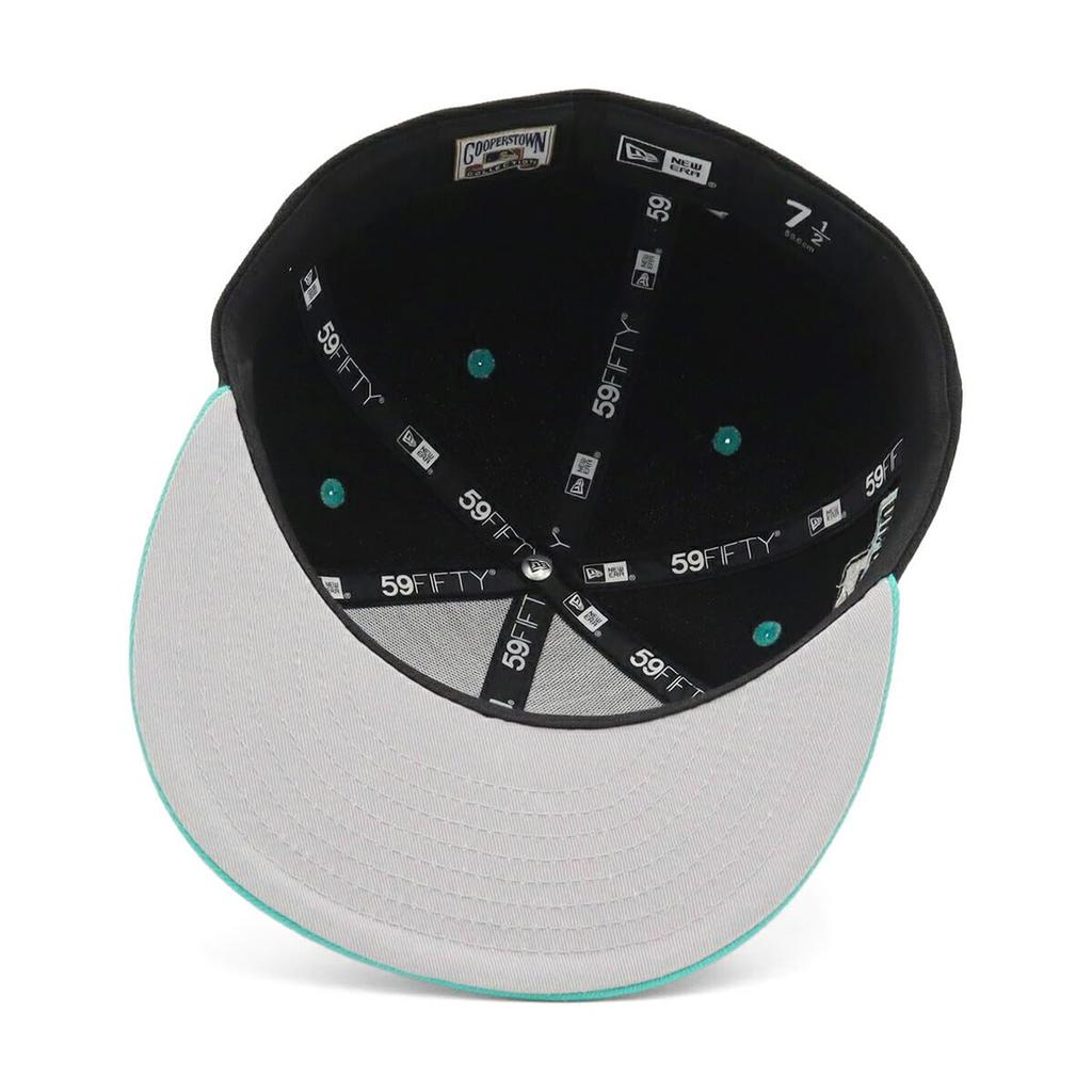 New Era newera cap 59FIFTY 14721119 NER35C0391 PHI Black 7 SIDE PATCH UNDER VISOR ONSPOTZ special order hat Gokyu Fifty 5950 Side patch Straight Flat