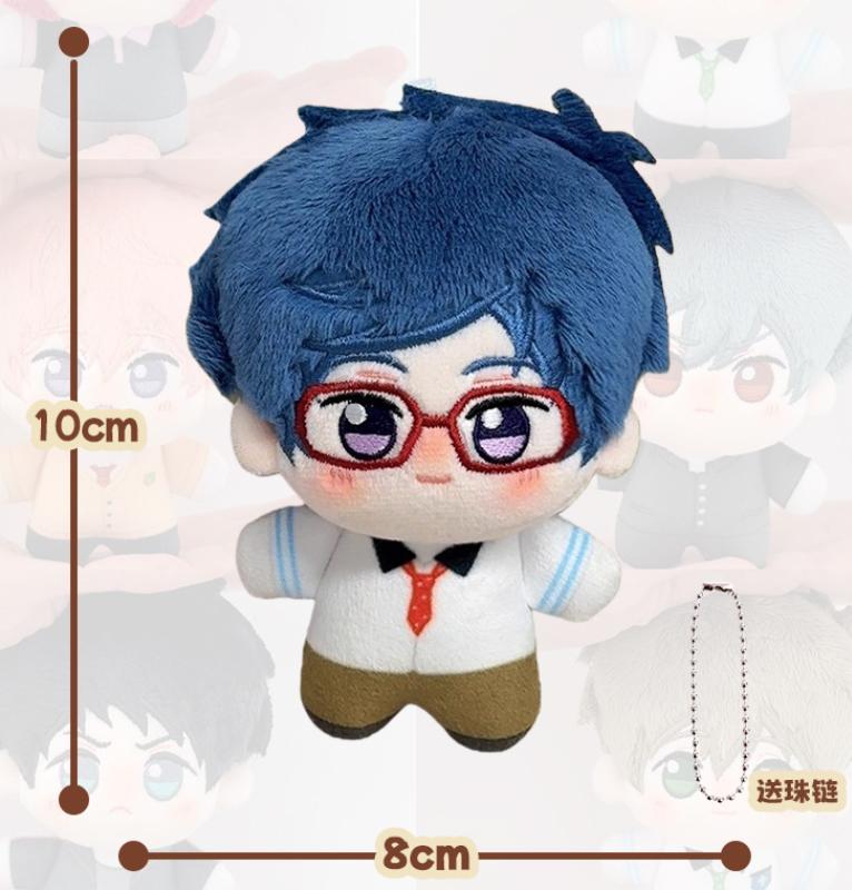 In Stock 10cm Anime Peripheral Free Iwatobi Swim Club Cotton Doll Fans Cute Birthday Gift Plush Toys Decorative Backpack Pendant