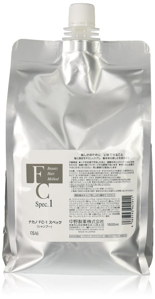 NAKANO Nakano Pharmaceutical Nakano FC-1 Spec Shampoo 1500ml Refill