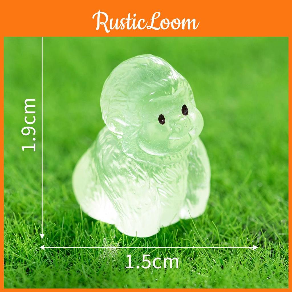 Noctilucent Animal Resin Gorilla Figurine With Multicolor For Home Decoration