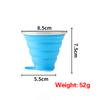 180Ml Folding Cup Food Grade Retractable Silicone Folding Cup Portable Portable Cup Outdoor Leisure Can Carry Coffee Cups