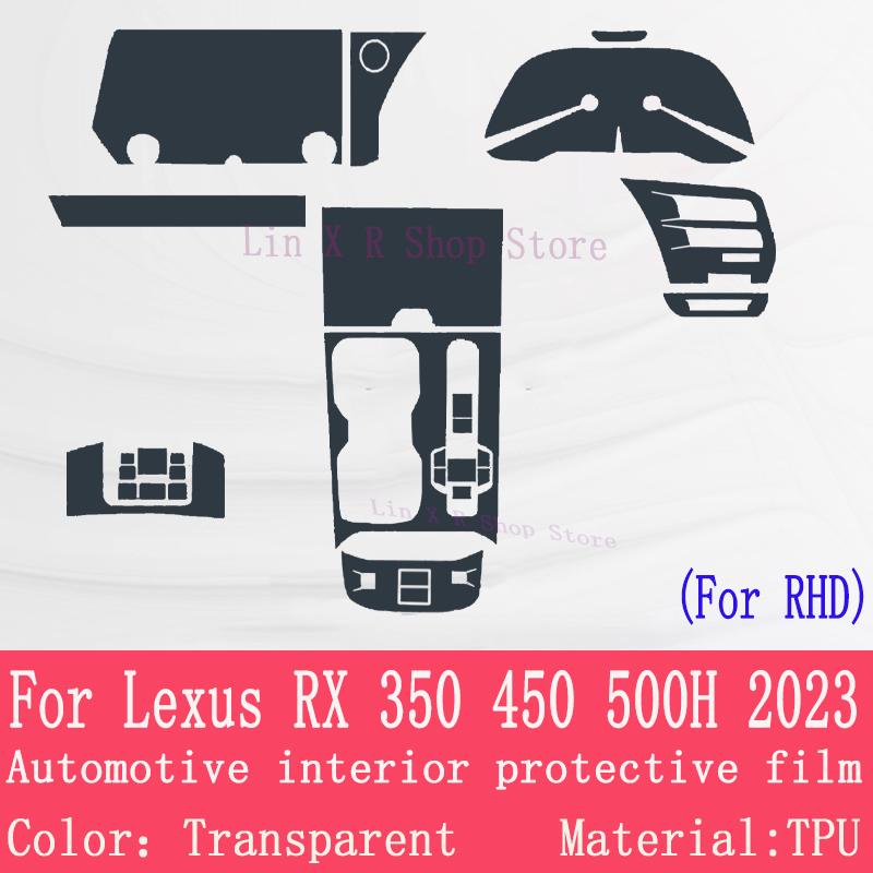 

Car Accessories For Lexus RX 350 450 500H Center Console Protective Film Gearbox Panel Sticker Anti-scrath Protection Cover RHD