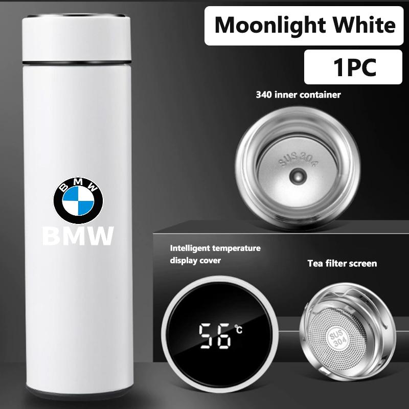 WSQK5 Car Stainless Thermos Bottle Temperature Display Thermos Cup For BMW M Performance E36 E46 E60 E90 E91 E92 E93 F30 F20