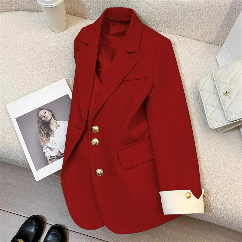 Temperament Suit Jacket Women's Commuter Loose Casual All-match Temperament Casual Small Suit Jacket Jacket