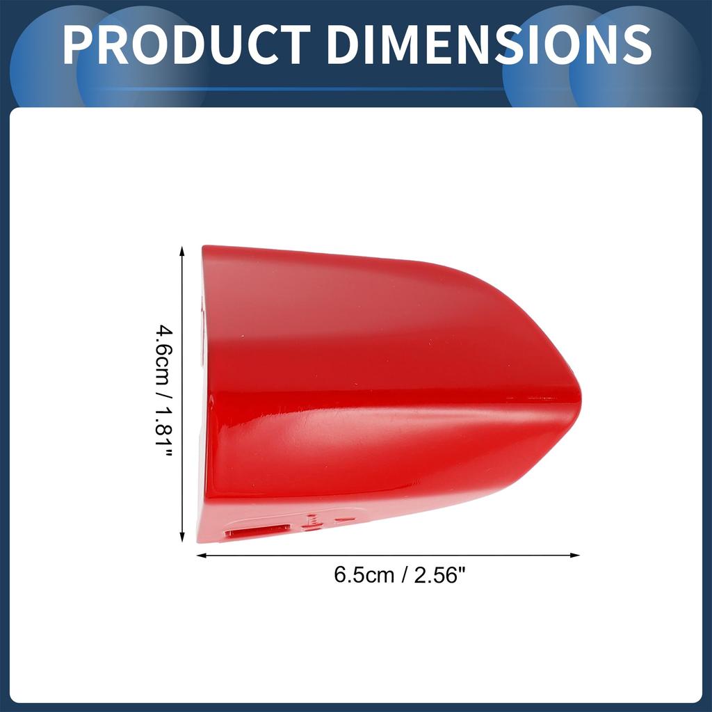 INFINAUTO Door Handle Front ABS for Ford Mustang Cover, Left, Red, 2015-2020 (1 Piece)