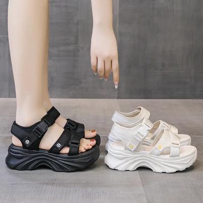 Summer Thick-soled Elevated Beach Casual Sneakers, Fashionable, Breathable and Comfortable Women's Sandals Zapatos Mujer