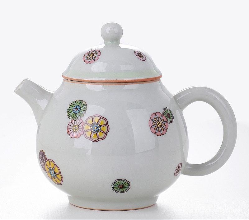 Chinese Traditional Ceramic Infuser Teapot, Porcelain Tea Pot, Beauty Kettle, Office Supplies, Household Tea Ceremony Gifts, 220