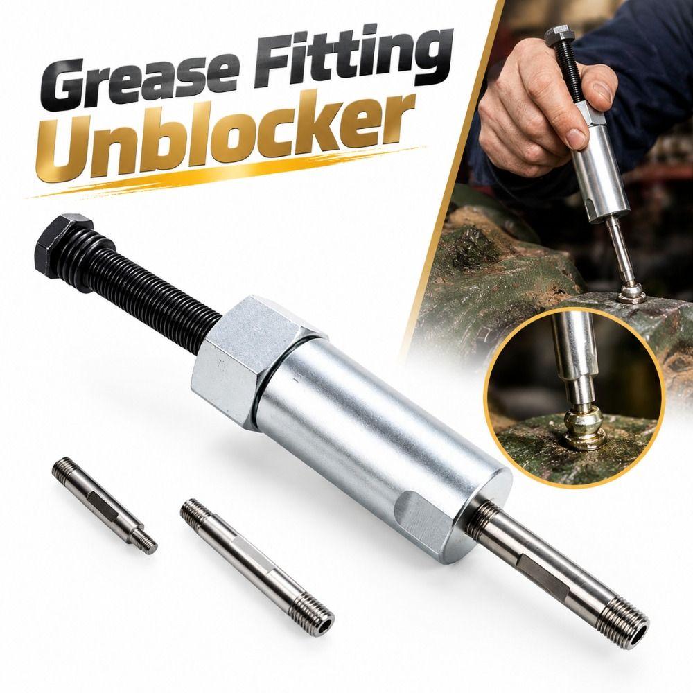 Detachable Head Grease Passage Cleaner Grease Nipple Unblocker for Equipment Repair
