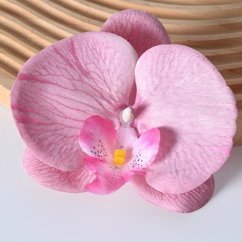 Brooch Diy Jewelry Making Craft Simulated Flower Handmade Accessories Headdress Butterfly Orchid Flower Decoration Hairpin Gift