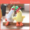 Cute And Fluffy Duck Keychain Adorable Yellow Plush Duckling Bag Decoration