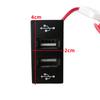 1Pc Dual USB Charger For Mercedes Benz Actros MP4 Truck Input DC 24V Output DC 5V 2.1A/2.1A