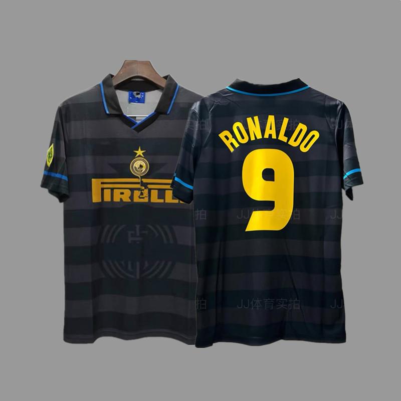 Inter Retro Jersey Football Jersey Classic Baggio Ronaldo Zanetti Figo Adriano Jersey
