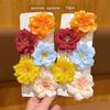 10 color random flower hair clips, braided hair accessories for daily use