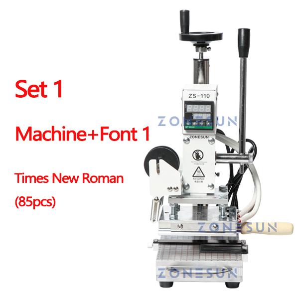 ZONESUN ZS-110 Press Trainer Heat Press Machine For Wood Presses PVC Paper Custom Logo Making Hot Foil Stamping Machine 300W