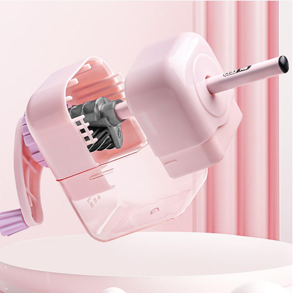Macaron Colored Pencil Sharpener Student Hand-crank Pencil Sharpener Large Diameter Drawing Stationery Cute School Supplies