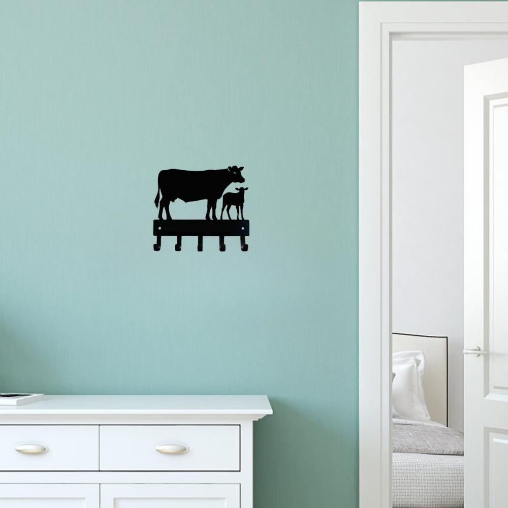 Black Metal Wall Hook Decor Rustproof for Living Room Bedroom Festival