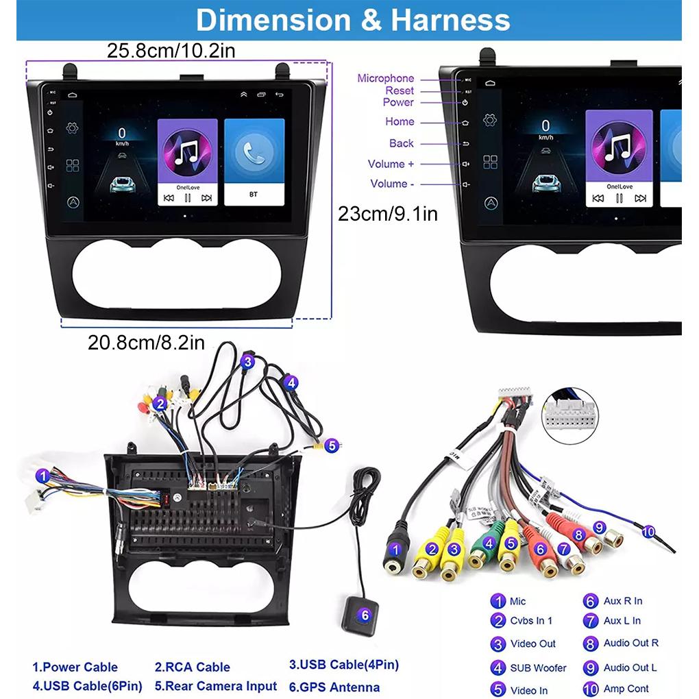 Android 14 G PS Stereo Car Stereo For Wireless Car-Play And Android Auto Car Stereo