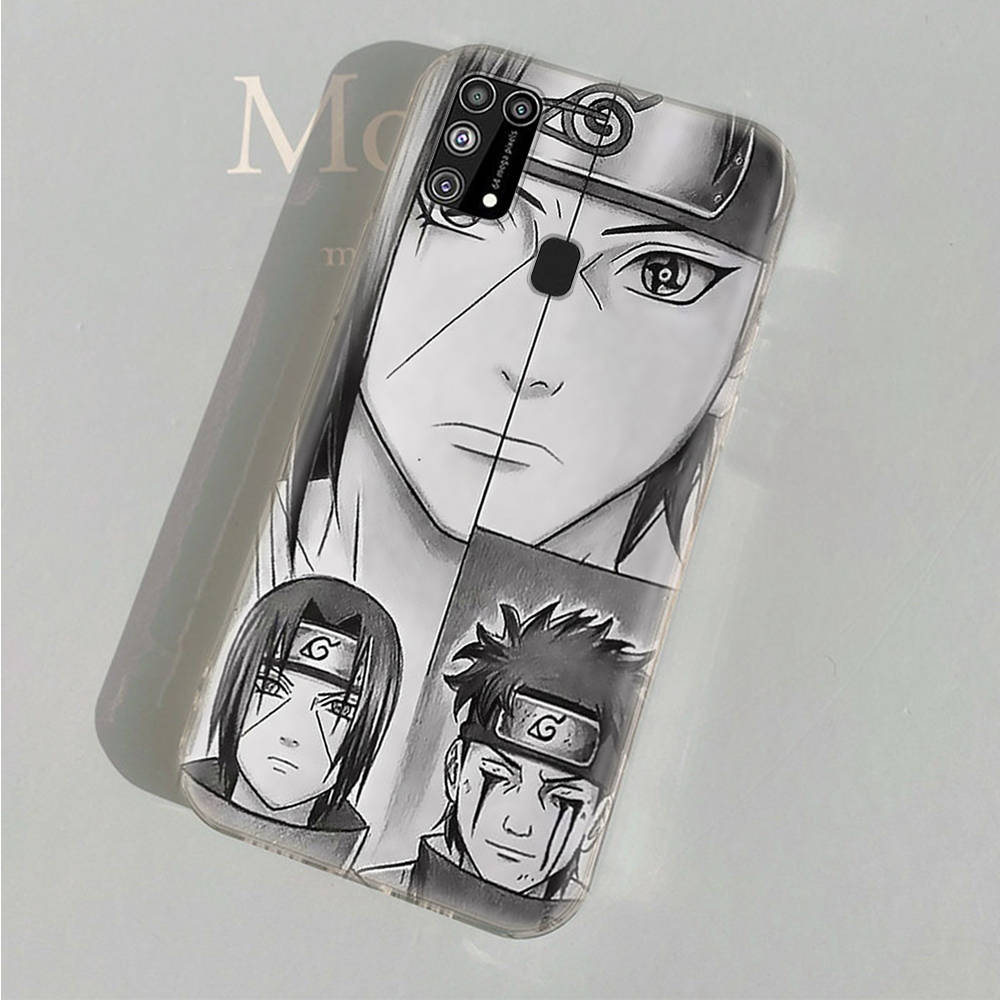 AD89 Naruto Itachi Clear Case for Samsung A04 A14 A23 A34 A54 M23 M33 M52 M53 Realme 10 9 C30S C35 C55 VIVO Y02 Y21 Y33S Y51 X80 V25 Cover