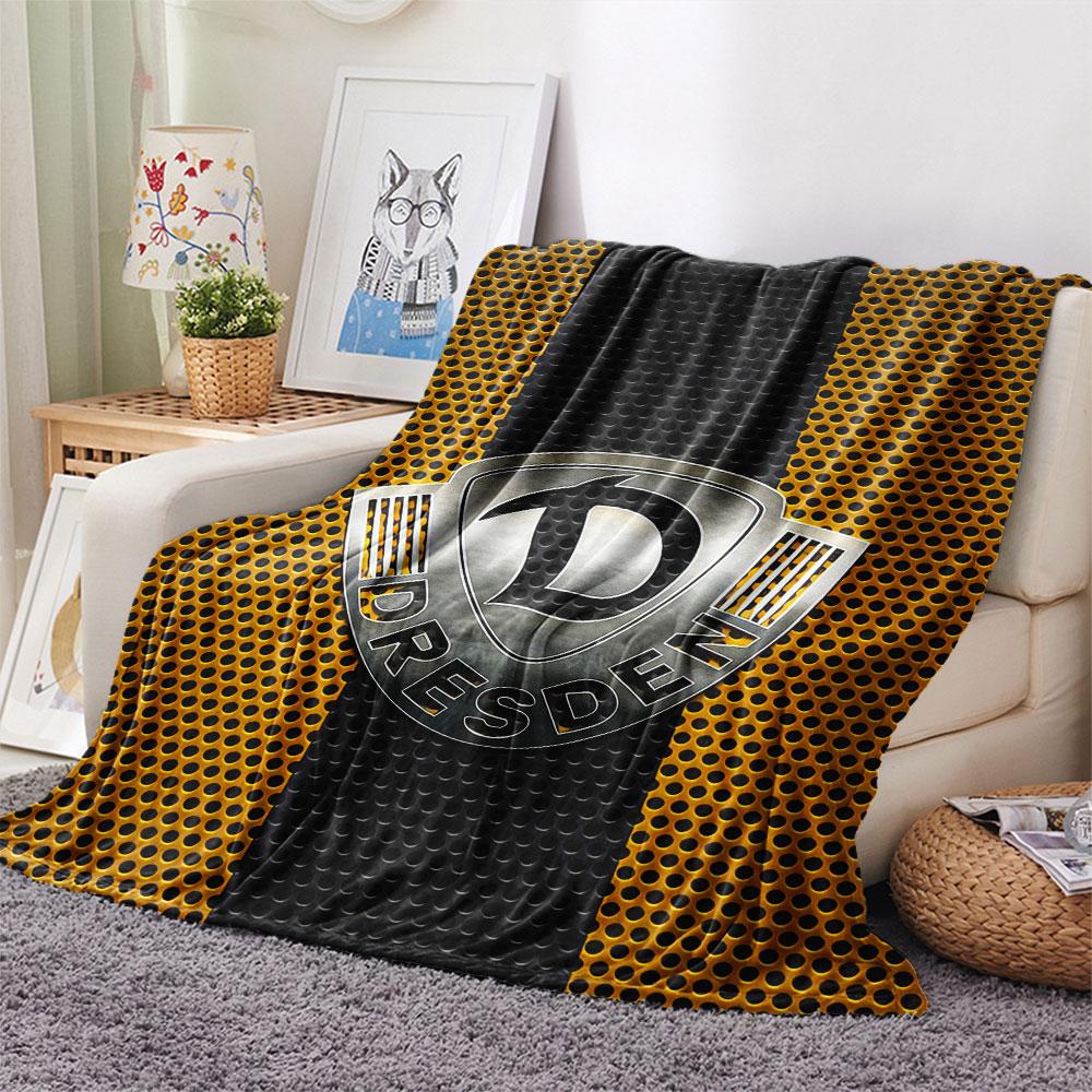 1 Stück Dynamo Dresden gemusterte Flanelldecke für alle Jahreszeiten geeignet für Heimdekoration Wärme und Komfort Geschenke Feiertagsgeschenk