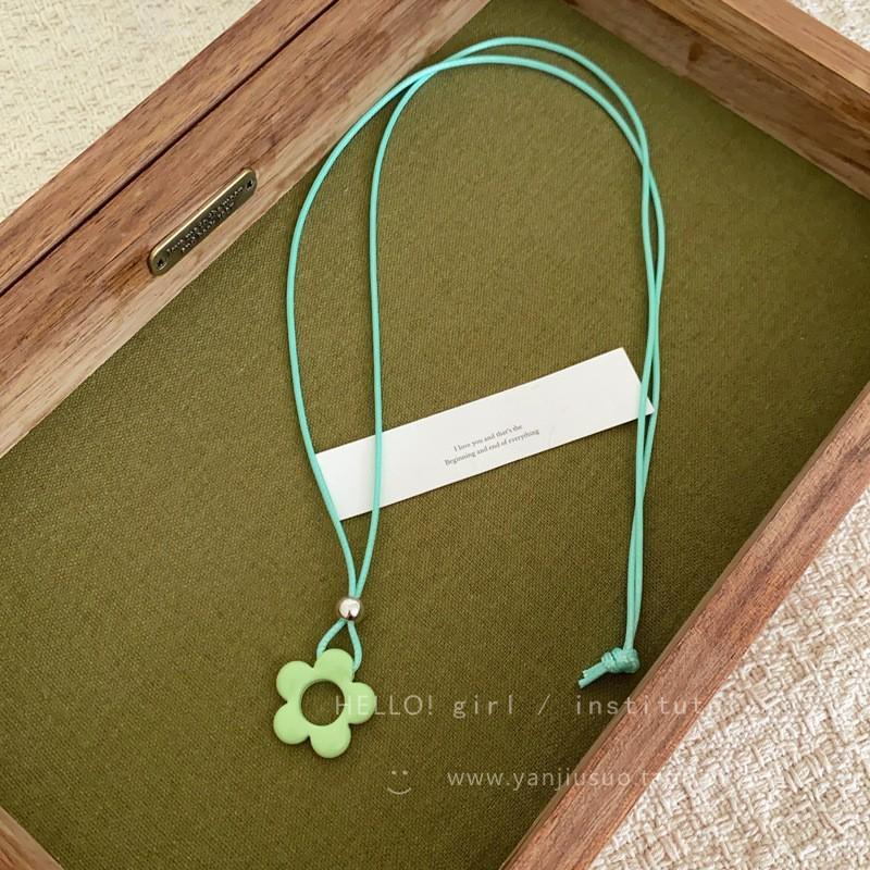 Korean Heart Comb Black Drawstring Necklace - Women's Fashion Choker Chain