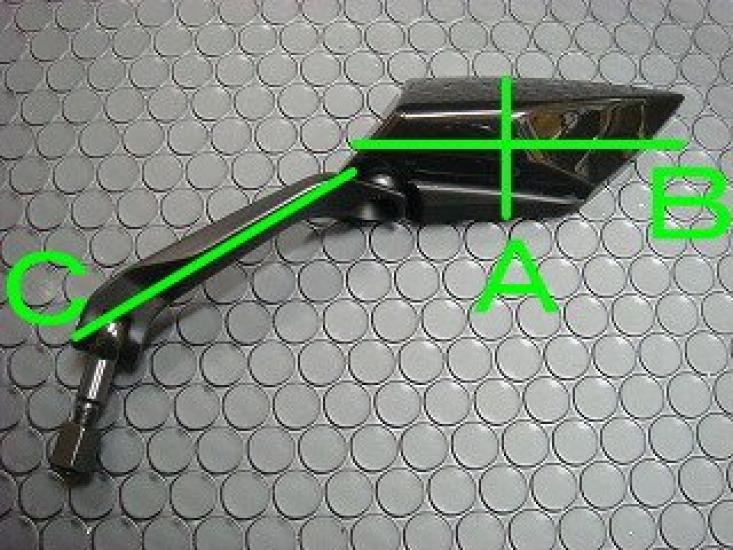 KN Planning KOSO Clear Lens Carbon Look Rearview Mirror for Honda Cygnus Majesty and X, PCX, S, JOG/DIO