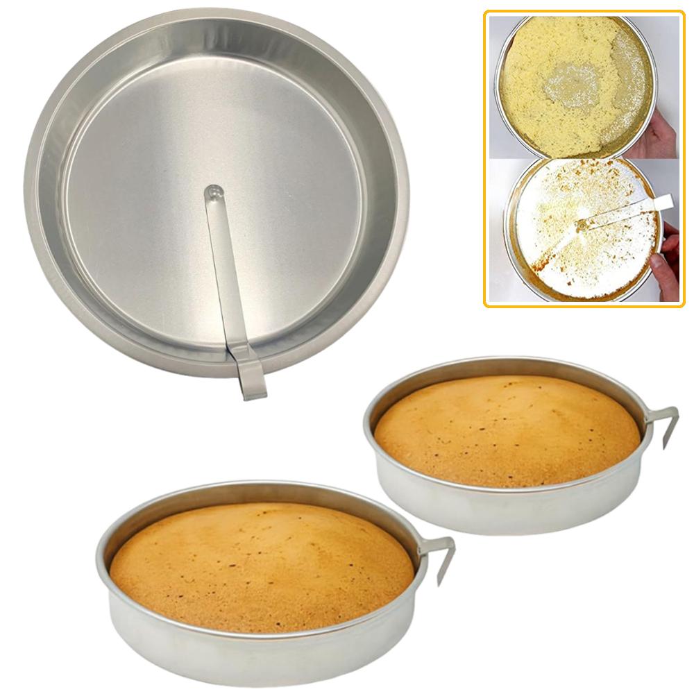 Stainless Steel Round Cake Mold Perfect Release Nonstick DIY Baking Pan, Durable Kitchen Bakeware Tool Bar Supplies for Baking