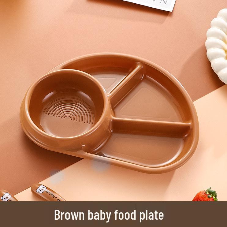 Kids Tableware Set: Anti-Fall Suction Bowl, Baby Plate, Training Chopsticks, Spoon & Fork