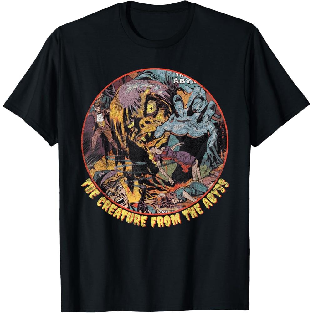 Monster Halloween Creature / Vintage Horror Comics T Shirt 4XL чёрный