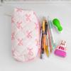 Lightweight Pencil Case Stationery Case Cosmetic Storage Bag Large Capacity Stationery Bag Pink Bow for Women (2078CM)